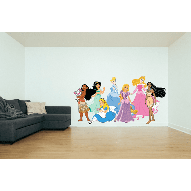Nursery Childrens Baby Kids Girls Cinderella Princess Wall Stickers Bedroom